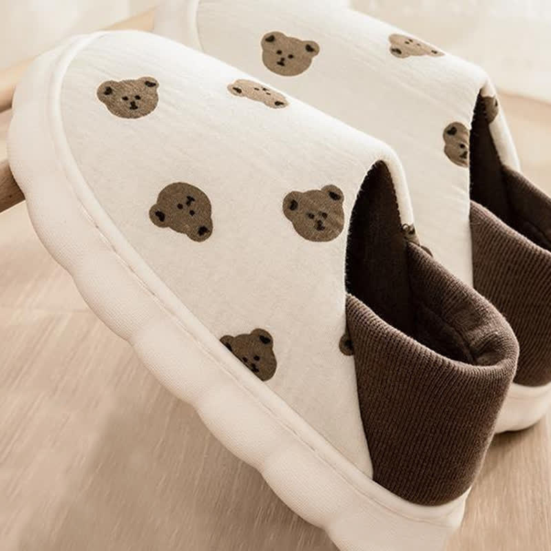 Cartoon Print Thick-Soled Non-Slip Closed-Back Slippers - image 11