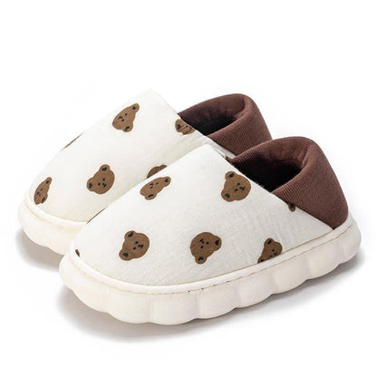Cartoon Print Thick-Soled Non-Slip Closed-Back Slippers - image 13