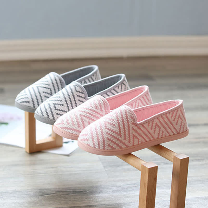 Striped Breathable Postpartum Home Slippers