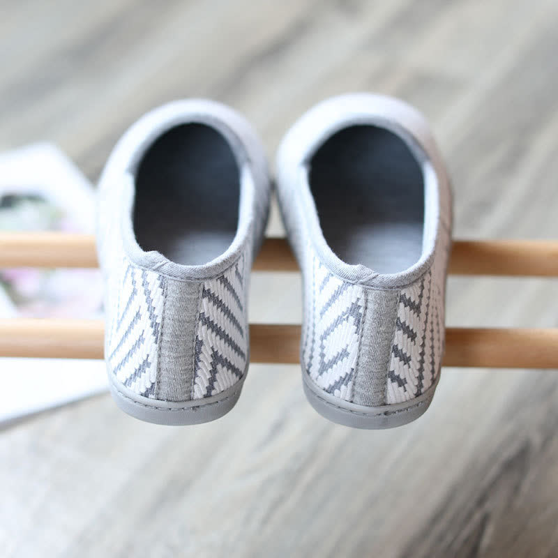 Striped Breathable Postpartum Home Slippers