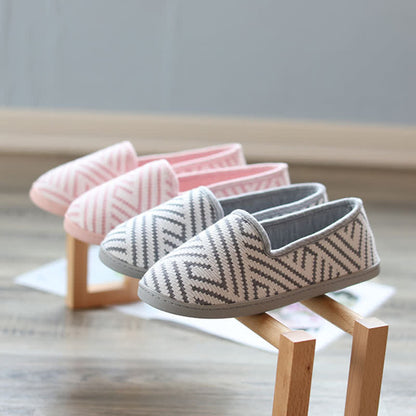Striped Breathable Postpartum Home Slippers