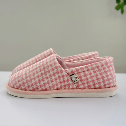 Plaid Non-Slip Lightweight Home Slippers