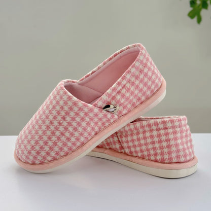 Plaid Non-Slip Lightweight Home Slippers