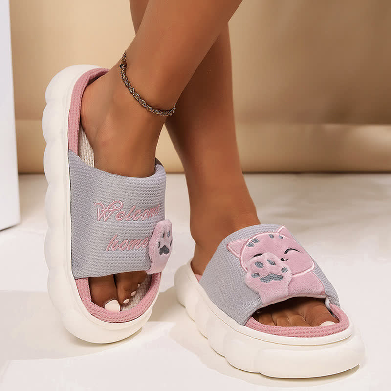 Cute Cartoon Kitten Home Slippers - image 9