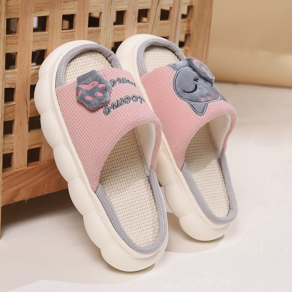 Cute Cartoon Kitten Home Slippers - image 7