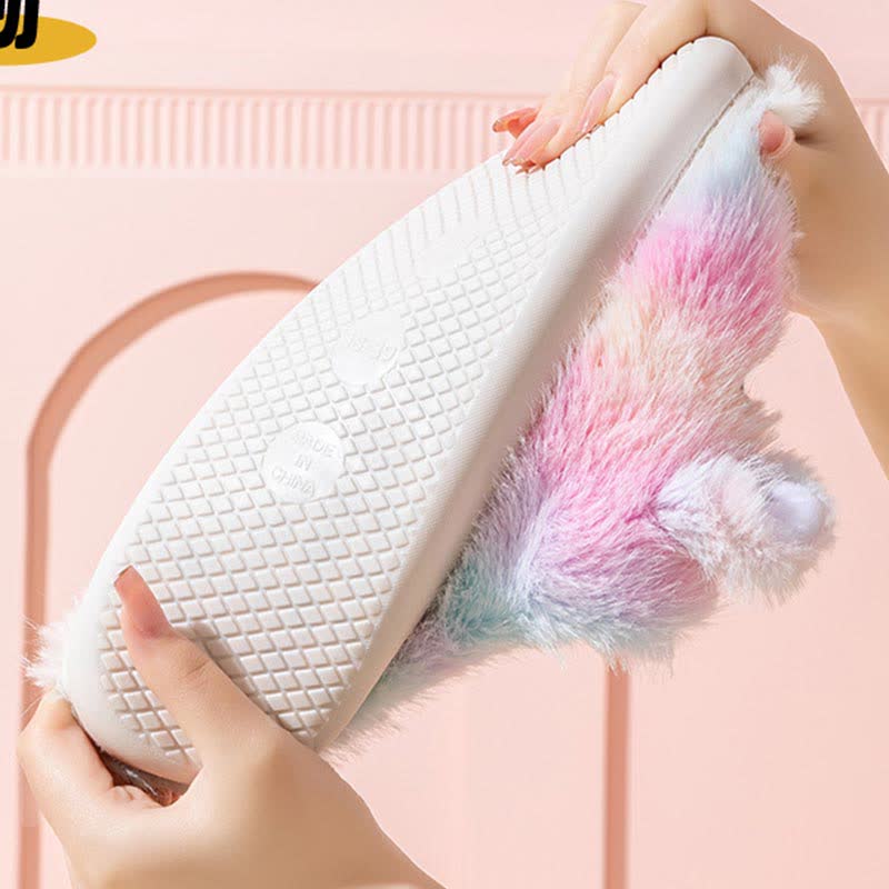 Cute Unicorn Plush Home Slippers - image 6