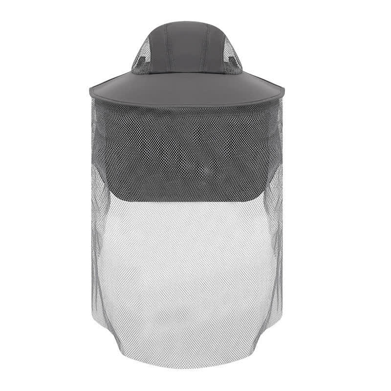 Outdoor Protective Wide Brim Bucket Hat - Dark Grey - One Size - image 4