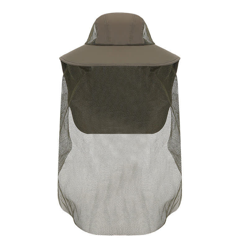 Outdoor Protective Wide Brim Bucket Hat - Olive Green - One Size - image 1