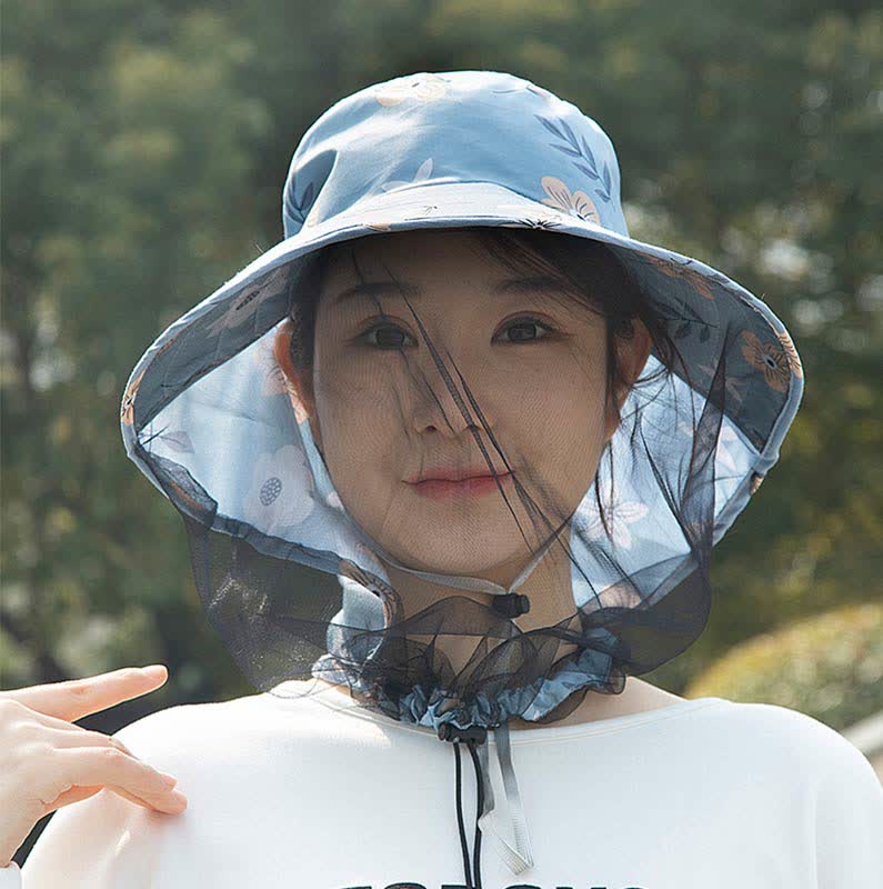 Floral Print Outdoor Wide Brim Bucket Hat - C - One Size - image 6