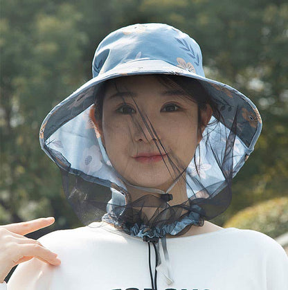 Floral Print Outdoor Wide Brim Bucket Hat - C - One Size - image 6