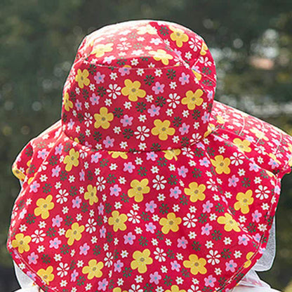 Floral Print Outdoor Wide Brim Bucket Hat - image 3