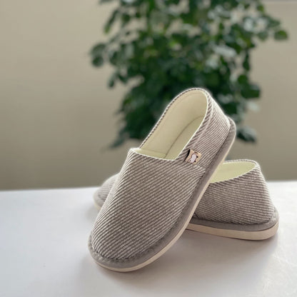 Simple Stripe Soft Sole Home Slippers
