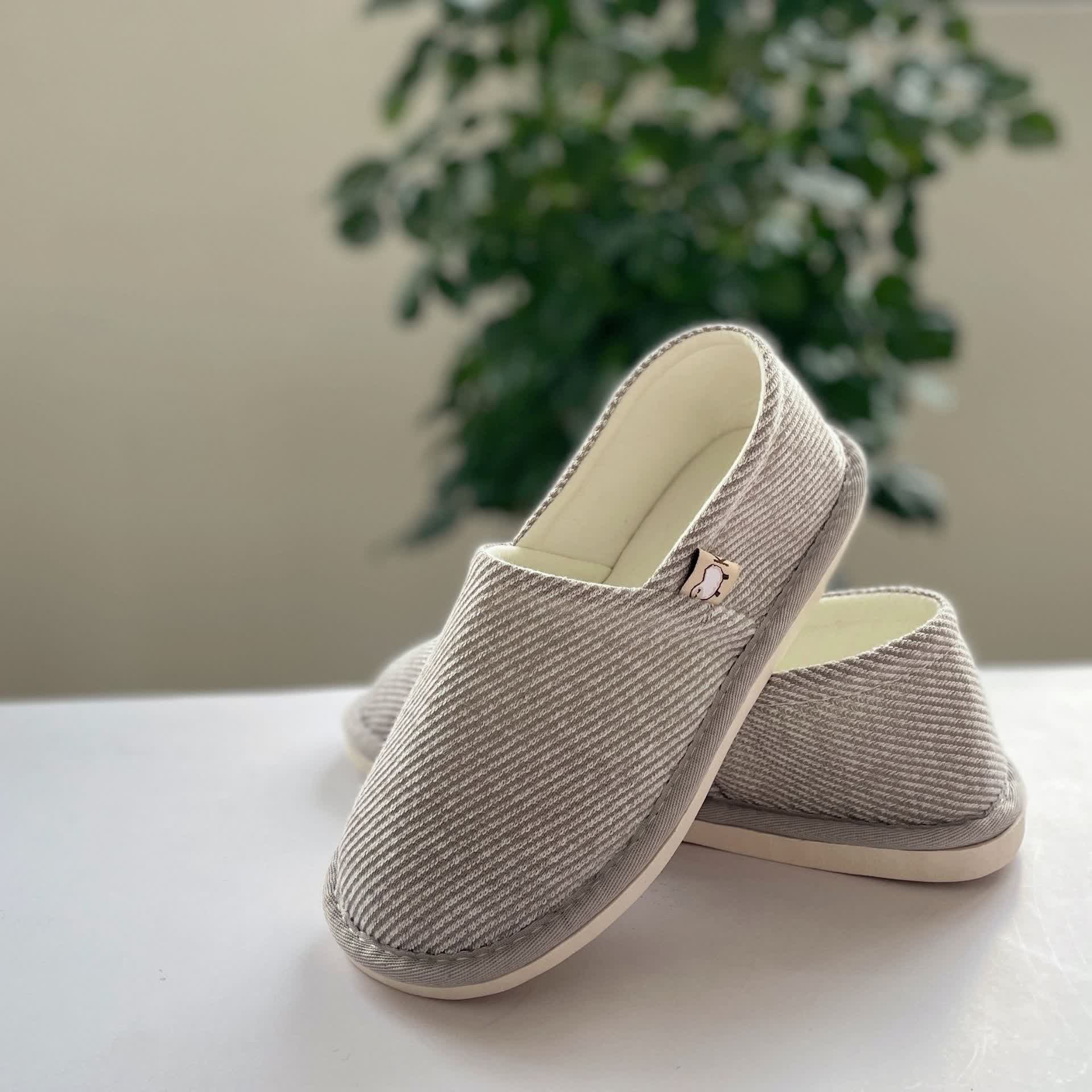 Simple Stripe Soft Sole Home Slippers - image 8