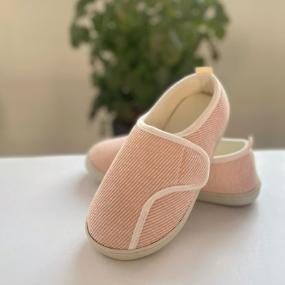 Striped Soft-Sole Velcro Slippers - image 2