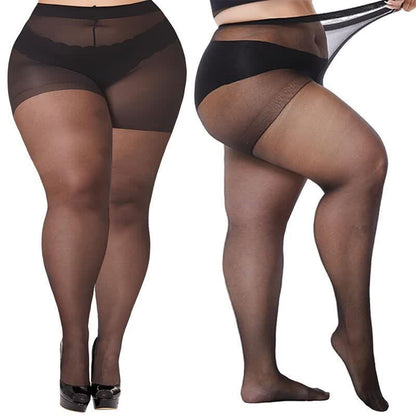 Plus Size Solid Color Pantyhose(3 Pairs)