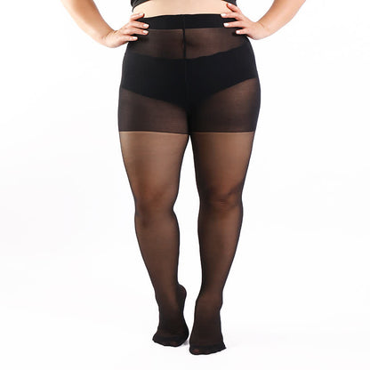 Plus Size Solid Color Pantyhose(3 Pairs)