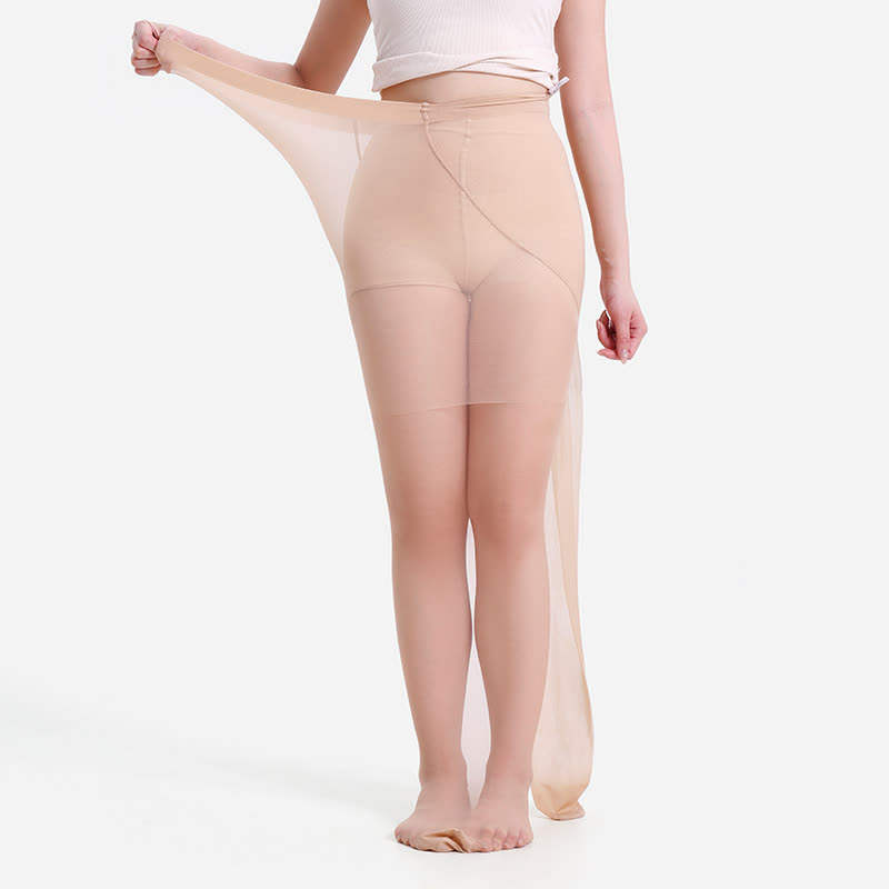 Plus Size Solid Color Pantyhose(3 Pairs) - image 21