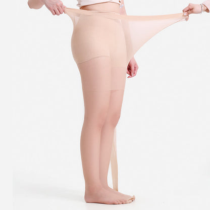 Plus Size Solid Color Pantyhose(3 Pairs) - image 24