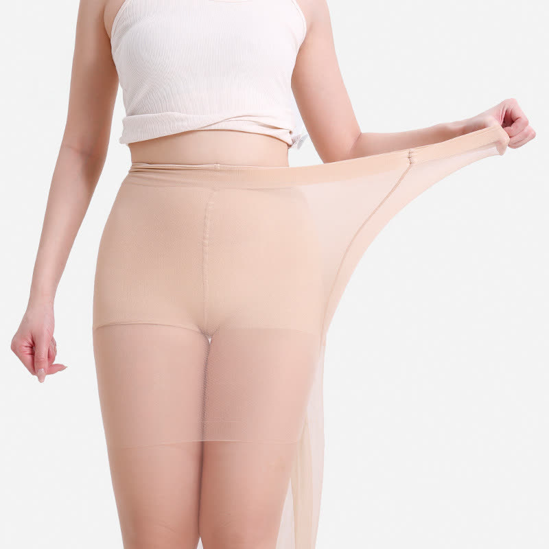 Plus Size Solid Color Pantyhose(3 Pairs) - image 26