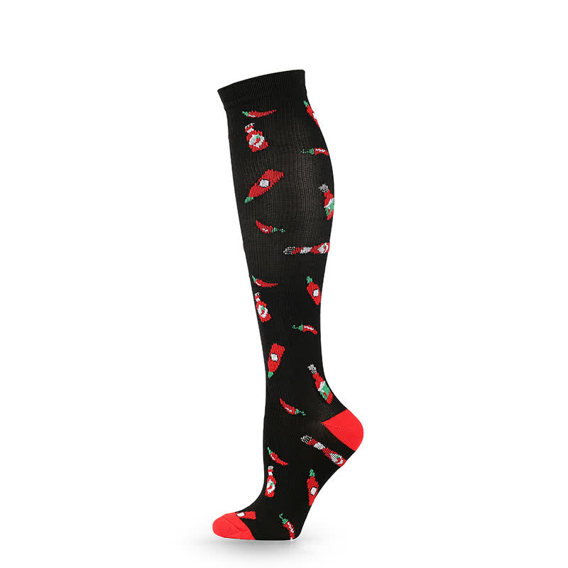 Fun Print Compression Socks(4 Pairs)