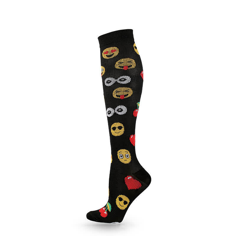 Fun Print Compression Socks(4 Pairs)