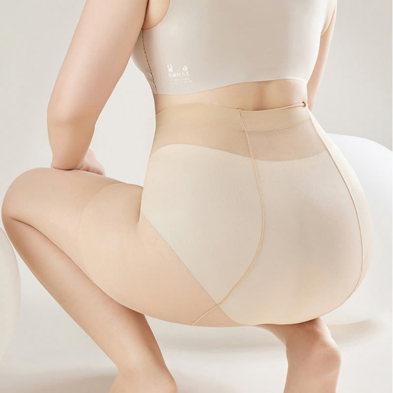 Ultra-thin High Waist Anti-snagging Sheer Pantyhose(2 Pairs) - image 4
