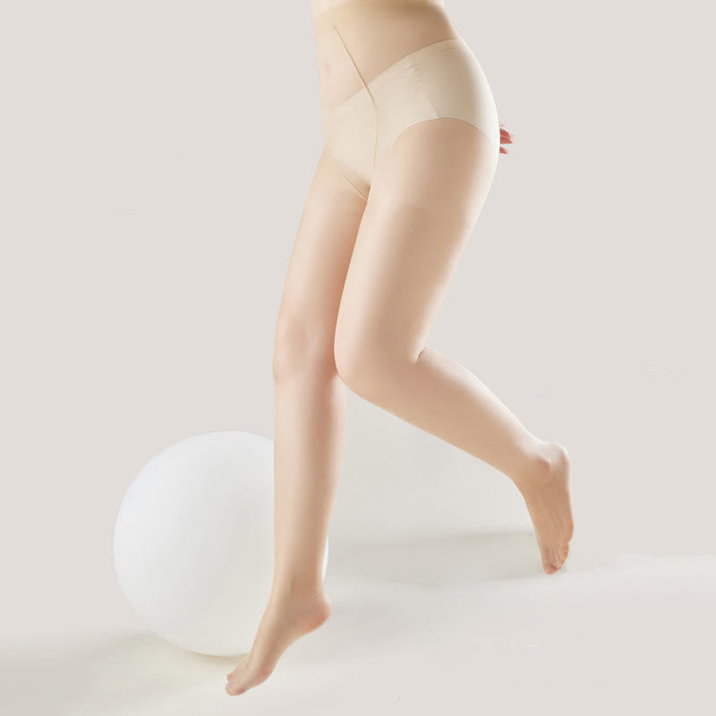 Ultra-thin High Waist Anti-snagging Sheer Pantyhose(2 Pairs) - image 2