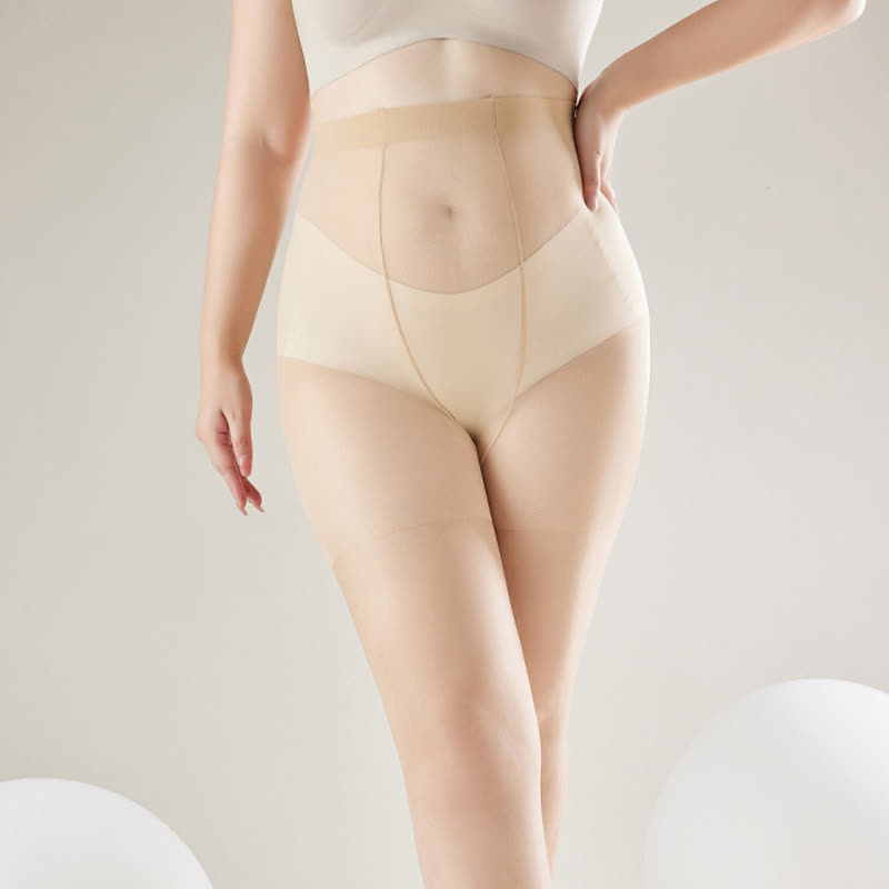 Ultra-thin High Waist Anti-snagging Sheer Pantyhose(2 Pairs) - image 3