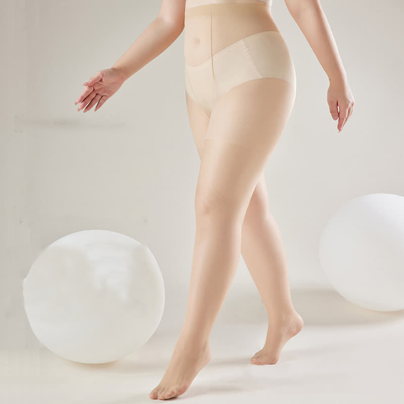 Ultra-thin High Waist Anti-snagging Sheer Pantyhose(2 Pairs) - image 1