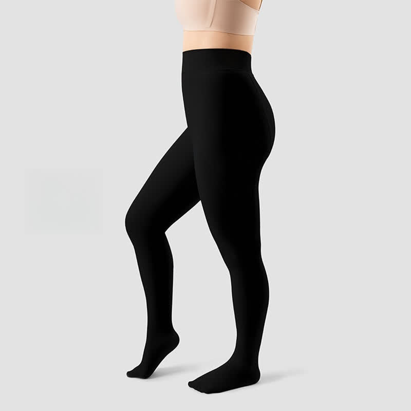 Plus Size Compression Pantyhose(3 Pairs) - Black - Plus Size - 1800D - image 6