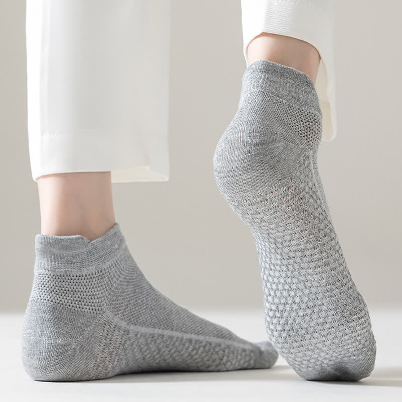 Thin Mesh Breathable Cotton Ankle Socks(6 Pairs) - image 7