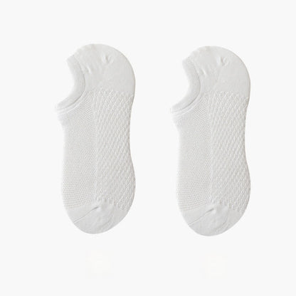 Plus Size Breathable Mesh Ultra-Thin No Show Socks(8 Pairs)