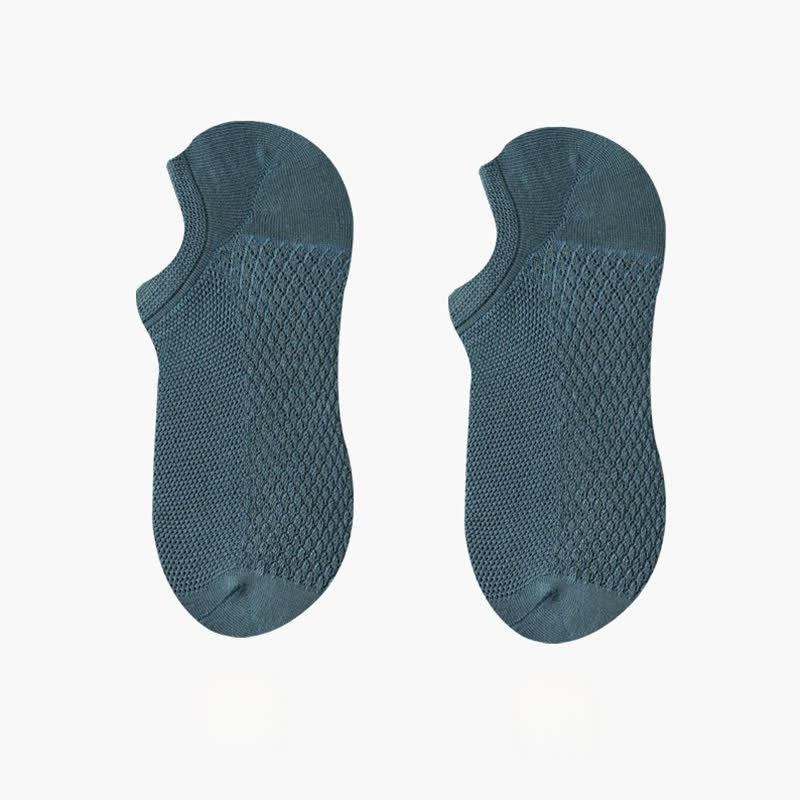 Breathable Mesh Ultra-Thin No Show Socks(8 Pairs) - Green - EU42-48(US8.5-13) - image 4