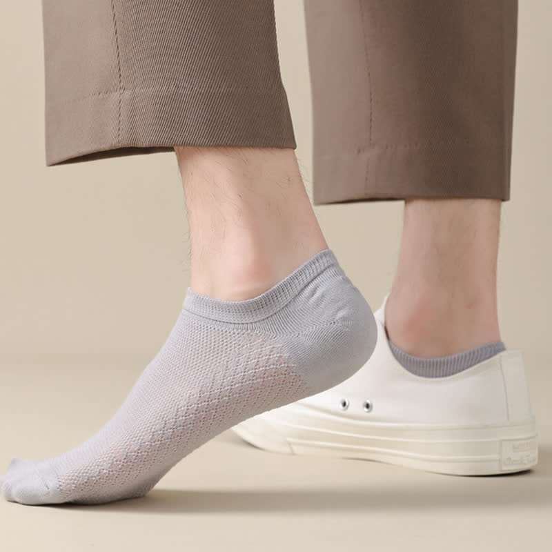 Plus Size Breathable Mesh Ultra-Thin No Show Socks(8 Pairs)