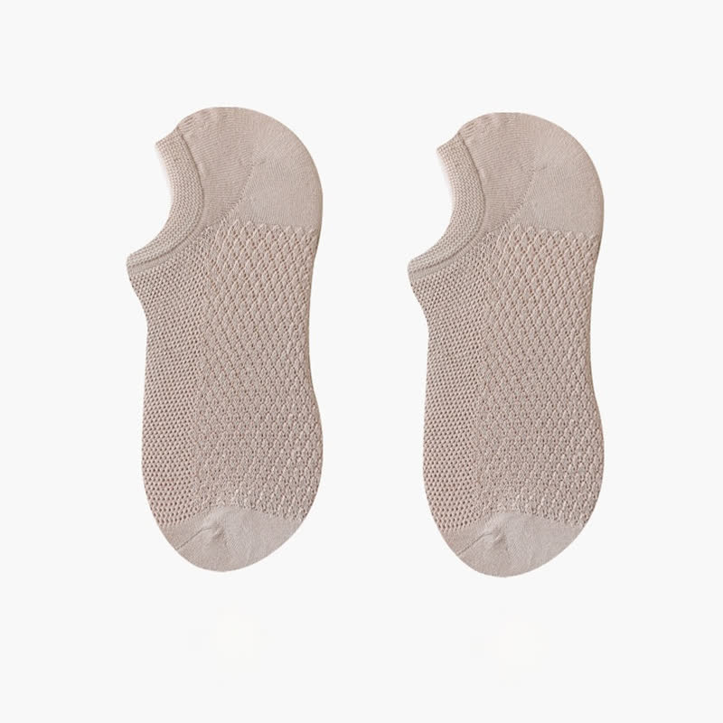 Plus Size Breathable Mesh Ultra-Thin No Show Socks(8 Pairs)