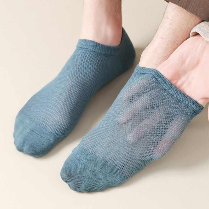 Plus Size Breathable Mesh Ultra-Thin No Show Socks(8 Pairs)