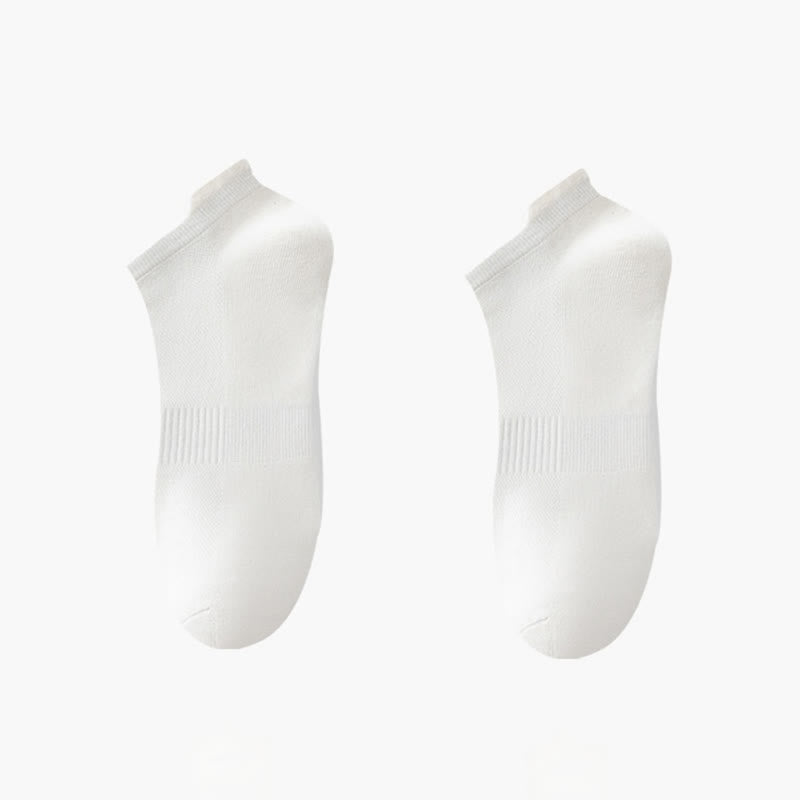 Thin Breathable Cotton No Show Socks(8 Pairs) - White - EU42-48(US8.5-13) - image 11
