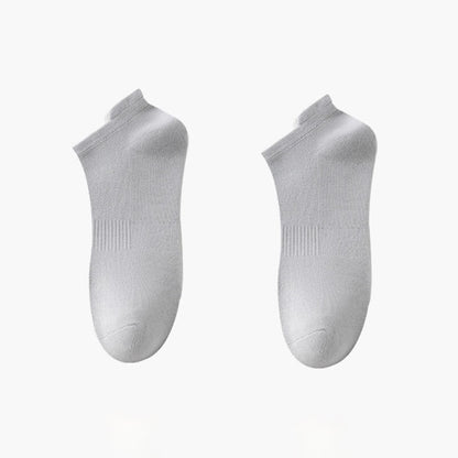 Thin Breathable Cotton No Show Socks(8 Pairs) - Light Gray - EU42-48(US8.5-13) - image 6