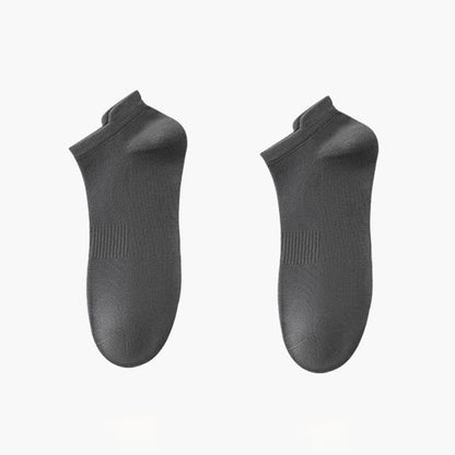 Thin Breathable Cotton No Show Socks(8 Pairs) - Dark Grey - EU42-48(US8.5-13) - image 15
