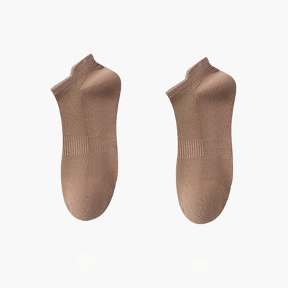Thin Breathable Cotton No Show Socks(8 Pairs) - Coffee - EU42-48(US8.5-13) - image 14