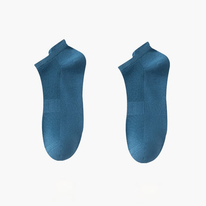 Thin Breathable Cotton No Show Socks(8 Pairs) - Blue - EU42-48(US8.5-13) - image 4