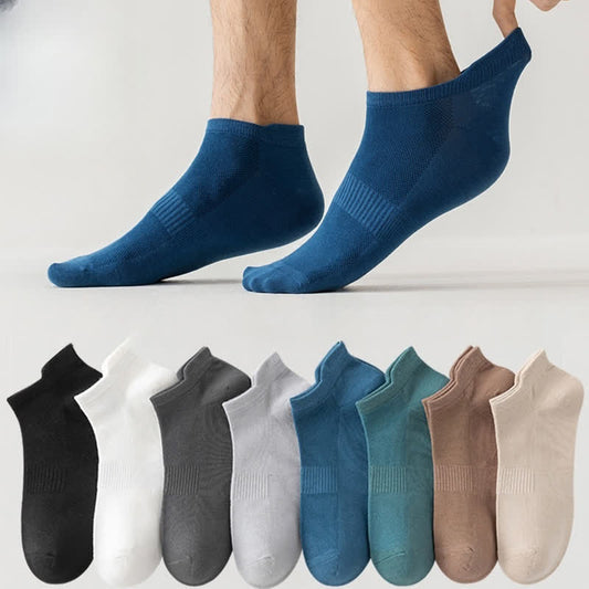 Plus Size Thin Breathable Cotton No Show Socks(8 Pairs)