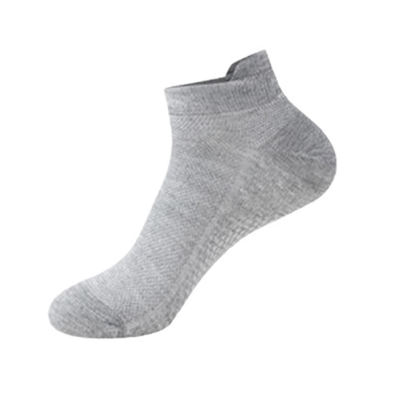 Thin Mesh Breathable Cotton Ankle Socks(6 Pairs) - Grey - EU36-41(US3-8) - image 9