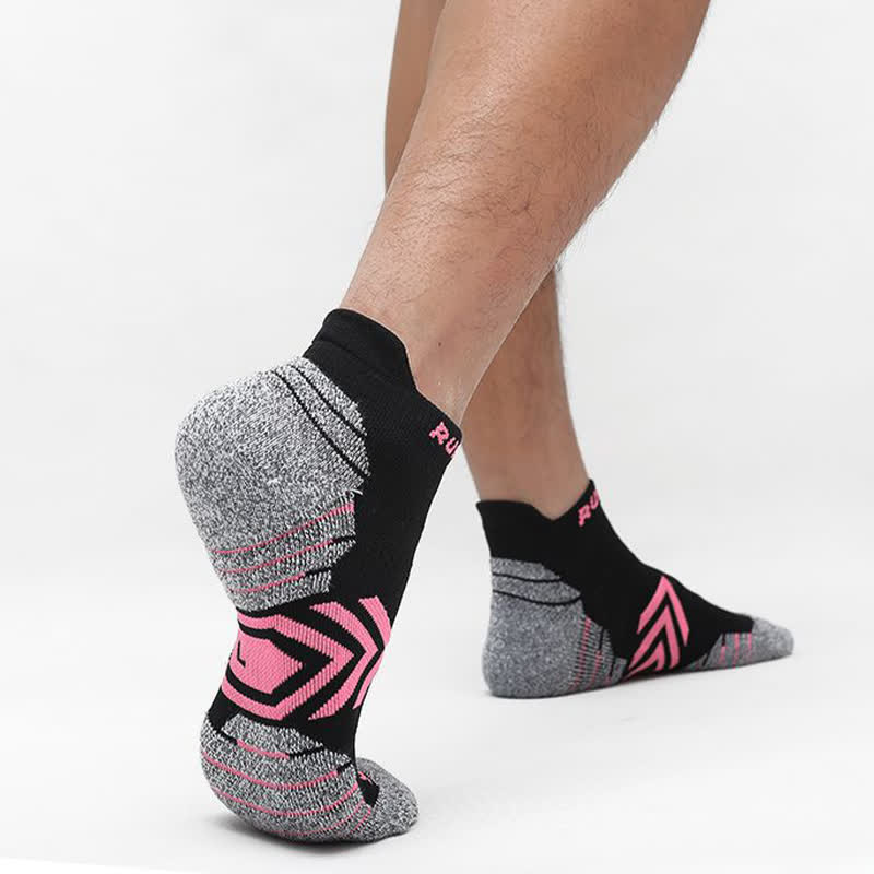 Bright Color Arrow Breathable Sports Ankle Socks(6 Pairs)