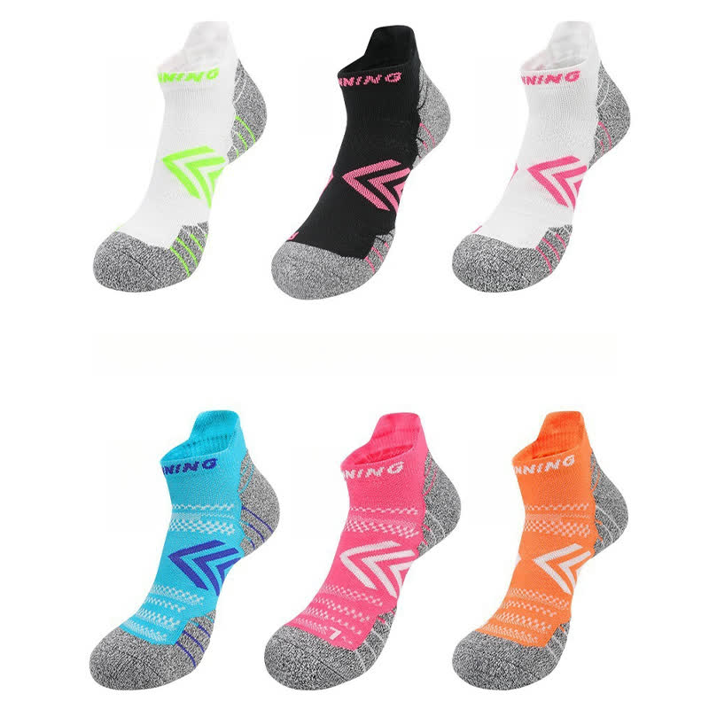 Bright Color Arrow Breathable Sports Ankle Socks(6 Pairs)