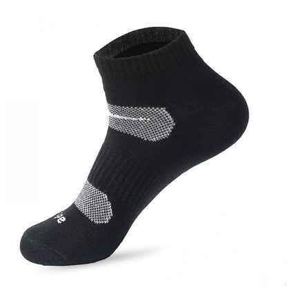 Simple Sports Sweat-absorbent Cotton Ankle Socks(6 Pairs) - Black - EU39-45(US6-11) - image 7
