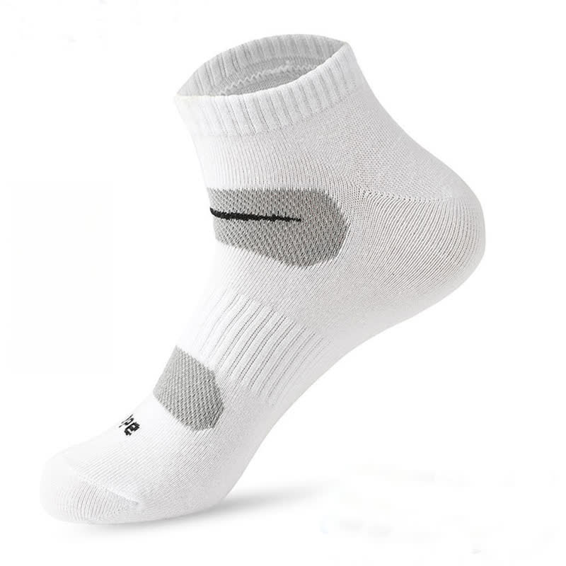 Simple Sports Sweat-absorbent Cotton Ankle Socks(6 Pairs) - White - EU39-45(US6-11) - image 4