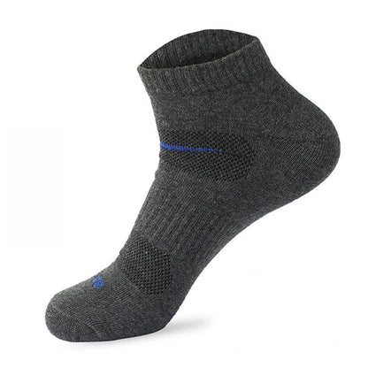 Simple Sports Sweat-absorbent Cotton Ankle Socks(6 Pairs) - Dark Grey - EU39-45(US6-11) - image 6