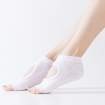 Non-Slip Five-Toe Open Toe Yoga Socks(5 Pairs)