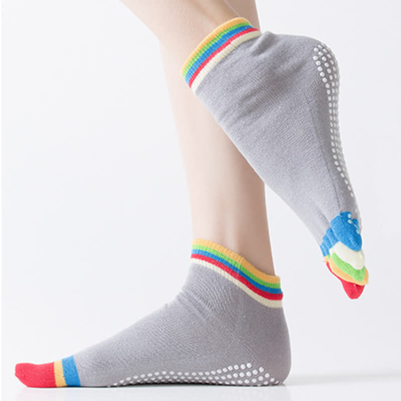 Colorful Non-Slip Five-Toe Yoga Socks(6 Pairs)